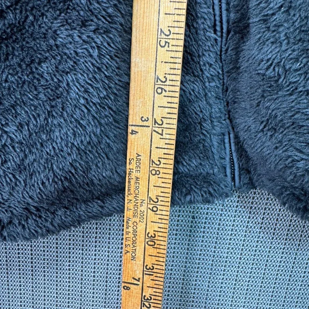 Free Country Womans Size XXL Plush Faux Fur Zip-Up Jacket - Black Polyester - Picture 6 of 10